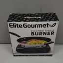 Elite Gourmet ESB100B Countertop Single Coiled Burner Electric Hot Plate, Temperature Control, Indicator Light, Easy to Clean, Black