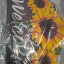 SICOHOME Welcome Sign for Front Door - 8" x 12" Sunflower Welcome Sign Rustic Summer Fall Front Door Wreath Hanging for Front Porch Bedroom Living Room Indoor Outdoor Kitchen Home Decor