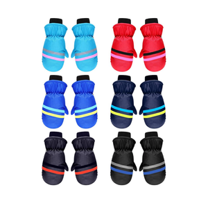 SATINIOR 6 Pairs Kids Winter Snow Mittens Gloves Waterproof Toddler Children Warm Baby Ski Gloves for Cold Weather 6-12 Years