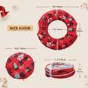 PAWZ Road Cat Tunnel, Red Cat Donut Tunnel Collapsible Cat Tunnel Tube Dia-38 inches with Soft Mat for Indoor Cats, Rabbits and Puppies, Red