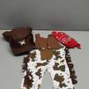 LXKIKMM May's Baby Baby Toddler Boys The Cowboy Romper Halloween Dress up Children's Clothing (12-18 Months, Brown)