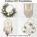 HOHIYA 20 Inch Metal Floral Hoop Rings 4 Pack 4mm Thick Heavy Duty Gold Craft Hoops for Dream Catcher Macrame Wedding Wreath and DIY Wall Decor