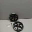 8 Inch by 1 Inch, Wheel Replacement for Wheelchairs, Black (2 PCS)