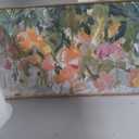 Floral Framed Canvas Wall Art, Nature Wildflower Plant Painting, 40"L x 20"W