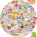 Sticker for Water Bottles, 400 Pcs/Pack Cute Vinyl Waterproof Laptop Stickers