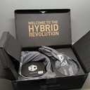 HexClad Hybrid Nonstick 6-Piece Pot Set with 2 Silicone Trivets, 2, 3, and 8-Quart Pots with Tempered Glass Lids, Stay-Cool Handles, Dishwasher-Friendly, Induction Ready, Compatible with All Cooktops