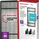 Honeywell HRF-H1 HEPA Air Purifier Filter H, 1-Pack  for HPA050/150, HPA060 & HPA160 Series  Airborne Allergen Air Filter Targets Wildfire/Smoke, Pollen, Pet Dander, and Dust