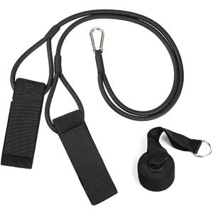 Baseball Resistance Training,Softball Pitcher Resistance Strap,Baseball Pitching Training with Baseball Training, Pitching and arm Training, Door Installation Anchor Strap- Black