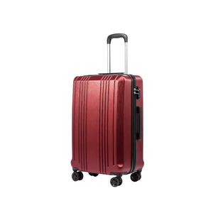 Coolife Luggage Suitcase PC+ABS with TSA Lock Spinner Carry on Hardshell Lightweight 20in 24in 28in (wine red, L(28IN))