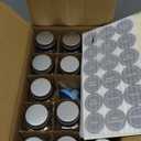 NEX Only 14 Glass Spice Jars/Bottles for Spice Rack, 4 OZ Empty Spice Containers Set with Spice Labels