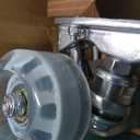 Roller Skates for Women or Men with Height Adjustable Rubber Stoppers Retro Suede Quad Roller Skates for Outdoor and Indoor (9, Blue)