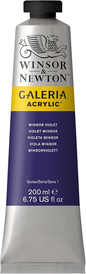 Winsor & Newton Galeria Acrylic Color, 200ml (6.75-oz) Tube, Winsor Violet