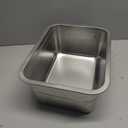 Ohtomber Stainless Steel Dog Bowl - 2.65 Gallons Metal Large Pet Dog Water & Food Bowl, Outdoor Feeder Water Trough Dish Plate for Cat, Big, Extra Large Breed