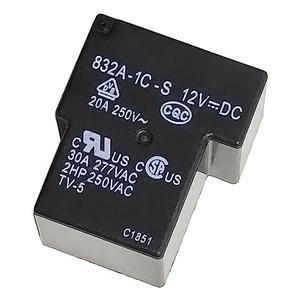 832A-1C-S 12VDC 20A/30A Air Conditioner Relay 5Pins SPDT PCB Type
