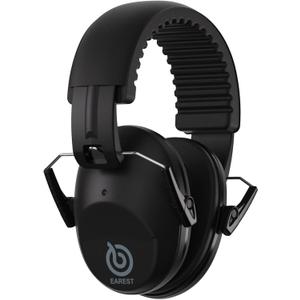 Protection Ear Muffs, Noise Reduction Safety Ear Muffs Shooting Earmuff NRR 20 dB Ear Defenders for Adults and Kids (Matt Black)