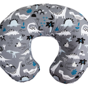 Boppy Baby Nursing Pillow, Dinosaur Pattern, Grey