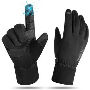 ATERCEL Winter Gloves Men and Women Cold Weather Glove Touchscreen Warm Waterproof Bicycle Gloves Sports Ski Glove (Small)
