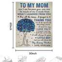 Gifts for Mom from Son, Romantic Birthday Gifts from Son to My Mom Flannel Blanket for Mama from Son Mother Day Birthday Presents for Mom Soft Throw Blanket 60"*50"