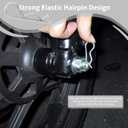 3 x RUIAN 4PCS 304 Stainless Steel Hardware Pins Cotter Pins R Clip Large Spring Retaining for Trailer Tractors Mower Carts Truck Pin Clip