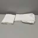 Turquoize Natural Linen Blended Curtain Panels Semi Sheer Curtains Light Filtering Linen Curtains Rod Pocket Linen Textured Drapes for Bedroom, Privacy Assured, 72 Inches Length (2 Panels, White)