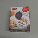 DASH Mini Waffle Maker - 4 Waffle Mold, Nonstick Waffle Iron with Quick Heat-Up, PTFE Nonstick Surface - Perfect Mini Waffle Maker for Kids and Families, Just Add Batter (Aqua)