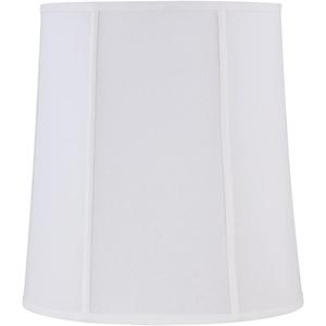 Aspen Creative 35040, Handsewn Bell Off White Spider Shade/Linen Fabric, 12" Top x 14" Bottom x 15" Slant