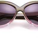 FEISEDY Bifocal Reading Sunglasses Square Cat Eye Women Retro Sunreader B2556