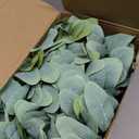 Panelee 20 Pcs Candle Rings Artificial Eucalyptus Candle Wreath Rings Greenery Leaves Boho Candles Garland Pillar for Wedding (Cute Leaf Style)