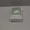 Sage Green Shower Curtain Cotton Boho Striped Shower Curtains for Bathroom with Tassel 72 X 72