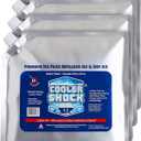 Cooler Shock Reusable Ice Packs for Cooler - Long Lasting Cold Freezer Packs for Coolers and Lunch Boxes - Cooler Ice Packs for Camping Gear, Fishing, Road Trips, Beach Must Haves, Pack of 1 