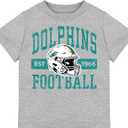 Gerber NFL Unisex-Baby NFL Short Sleeve Team Fan Tee Shirt
 (12m, Gray)