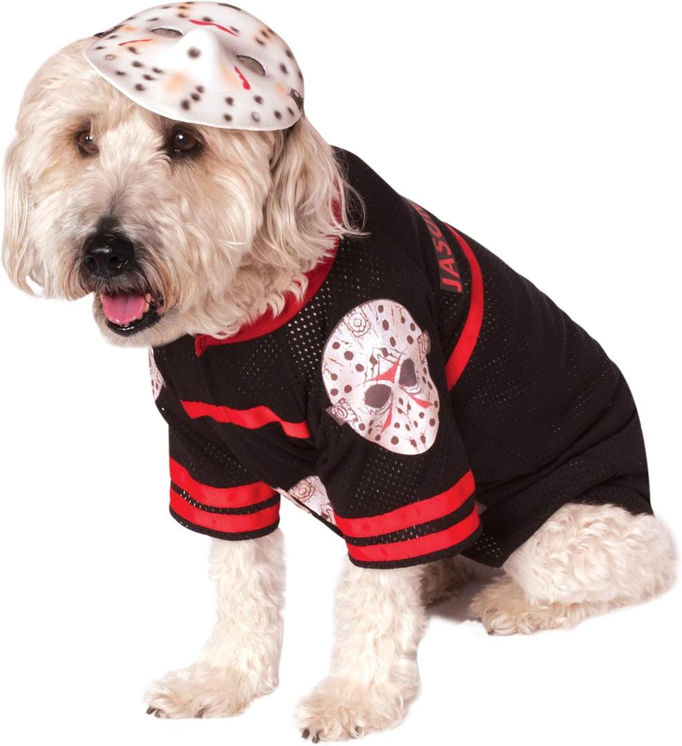 Friday the 13th: Jason Voorhees Pet Costume for For Dogs or Cats by Rubies, XL