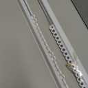 Ceiling Curtain Track White 3-6 ft Heavy Duty Ceiling/Wall Mount Rail | Includes 20 quiet-glide rollers, 20 hooks and 20 clips. Supports up to 50 lbs for room dividers, bathrooms and hospitals