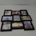 Malden International Designs 5 x 7 9-Opening Dimensional Collage Photo Wall Frame, Black