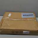 Kitstorack TV Tray Table, Adjustable Height & Flip-Top & Rounded Metal Corners, Snack Table for Couch, Sofa, Bed, Chair, Living Room, C Shaped End Side Table for Eating, Dinner or Laptop, Small Spaces (Brown)