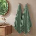 REDKISS 2 Pack Large Bath Towels 31×63 inches, 100% Cotton, Super Soft and Absorbent, Quick-Dry Towels, Perfect for Bathroom,Plush Shower Towels-Olive Green
