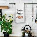 shiviody Yiayia Gifts Kitchen Towels - Gifts for Grandma Yiayia Dish Towels, Rustic Grandma Mothers Day Birthday Decorative Absorbent Dishcloths Hand Towel for Kitchen Decor 16x24 Inches
