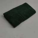 Cotton Bath Towels Set of 2 in Forest Green (Wavy Striped Jacquard) 27.5 x 55, Quick Dry Towel for Bathroom Pool Gym Swim
