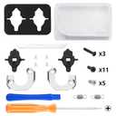 eXtremeRate Back Paddle Replacement Magnetic Module Kit for PS5 Edge Controller, Metal Magnetic Element Repair Parts for PS5 Edge Controller Back Buttons - Without Back Paddles