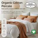 California Design Den 100% Organic Cotton Pillow Cases Queen/Standard Set of 2, Soft & Crisp Percale Weave Cotton Pillowcases (Grey)