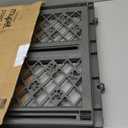 MYPET North States Paws Portable Pet Gate: 26-40" Wide. Pressure Mount. No Tools Needed. Made in USA, 23" Tall, Expandable, Durable Dog Gates for Doorways, Fieldstone Gray