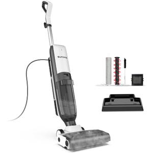 4-in-1 Steam Vacuum Mop - High-Performance Wet & Dry Floor Cleaner for Hardwood Floors & Carpets, 212F Steam for Tough Stains, Self-Cleaning & LED Display (White) 4-in-1 Steam Vacuum Mop - High-Performance Wet & Dry Floor Cleaner for Hardwood Floors & Carpets, 212F Steam for Tough Stains, Self-Cleaning & LED Display (White)