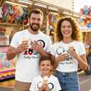 Family Vacation Matching Shirts: Magical 2026 Cartoon Graphic Shirt Family Matching Outfits Funny Summer Trip Tees Tops (White, S)