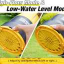 Submersible Sump Pump 1HP Portable Water Pump 5000GPH Drain Water for Pool Pond Hot Tub Flooded House High Flow/Low Water Level Mode Adjustable