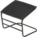ETNA Ottoman Foot Rest Footstool - Supportive Leg Rest for Chair Sofa Couch - Office Footrest Under Desk Foot Hammock - Black Padded Foot Stool