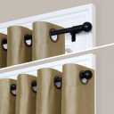 Zenna Home Smart Rod Twist and Shout Easy Install Curtain Rod - Room Essentials 48"x84" Black