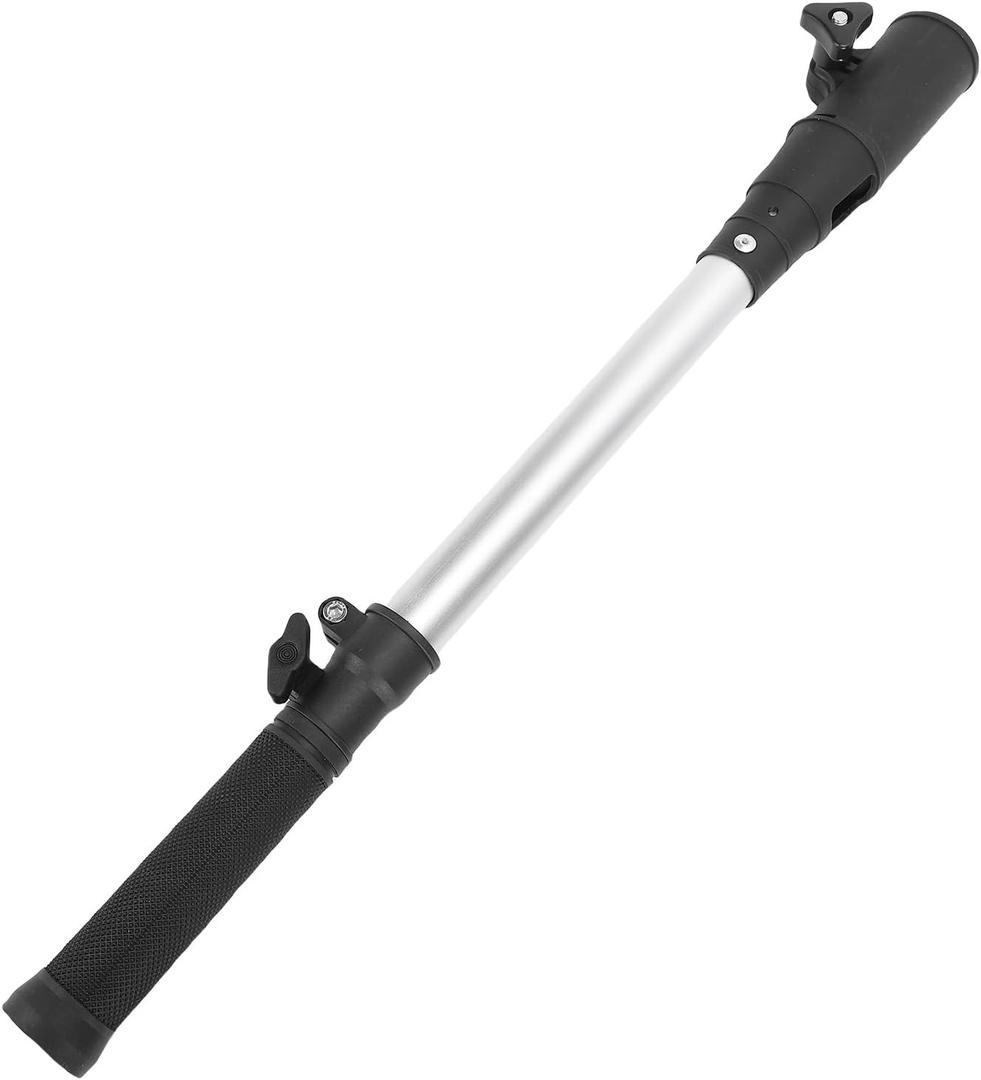 Tiller Handle Extension, Aluminum 17-25 Inches Telescopic Outboard Motor Extension with Safety Knob and Lock Latch, for Most Outboard Motors Boats Kayaks, Ergonomic Grip