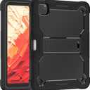 YEMENGHUA Heavy Duty Protection Compatible with iPad Pro 11 2024 Protective Cover Rugged Stand Shockproof Protective Cover Suitable Compatible with iPad Pro 11 2024(Black)