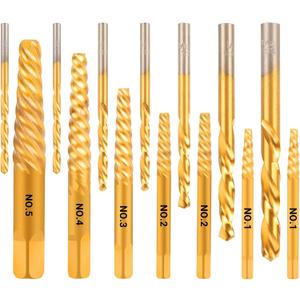 3 x 14PCS Easy Out Screw Extractor Set and Left-Hand Drill Bit Set