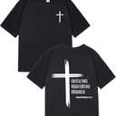 Boys Christian T Shirts Faith Graphic Tee Jesus Religious Short Sleeve Streetwear Tshirt Casual Top for Kids, 7-8 Years